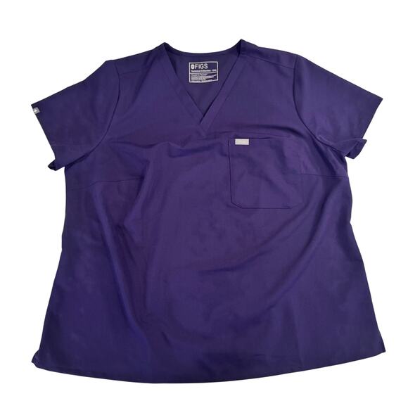 FIGS Catarina V-Neck Scrub Top Purple Jam (PO 4994) Women’s 3XL Rare LE Retired - Picture 2 of 11